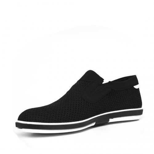 Siyah File Slip-on Badeem Erkek Ayakkabı -A034